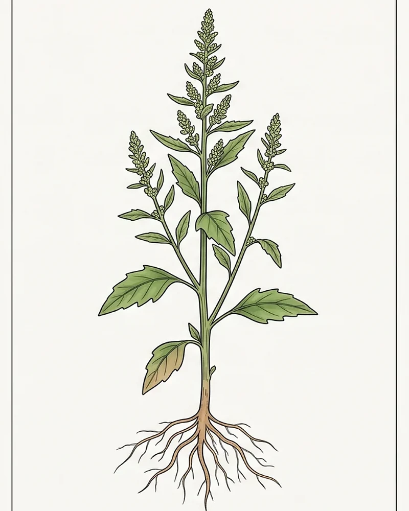 Planta completa de Dysphania ambrosioides
