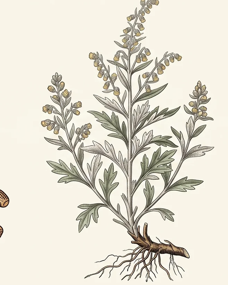 Planta completa de Artemisia ludoviciana Nutt.